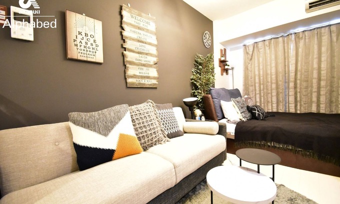 Kita Ward Apartment | Relax in a calm space A room with a kitchen where - Alphabed Okayama Sennichimae 105 /Okayama Okayama