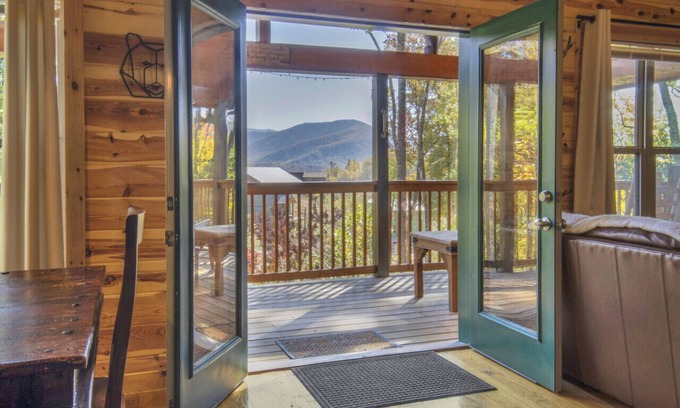 Chalet Village North Cabin | Relax in the Smoky Mountains: Hot Tub, Firelight & Scenic Vistas