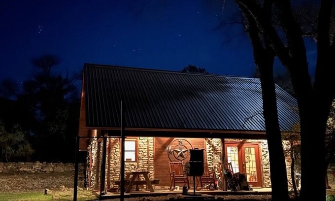 Hunt Cabin | Remote Hill Country Home at Guadalupe River Headwaters, Priv. Lake, Pet Friendly