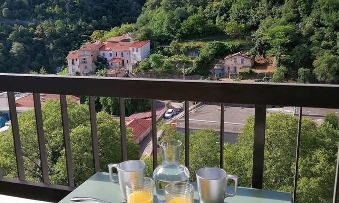 Amelie-les-Bains-Palalda Apartment | Renovated south-facing studio + Parking
