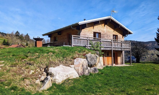 Ventron Cottage | Renovated chalet with terrace and fireplace in Ventron