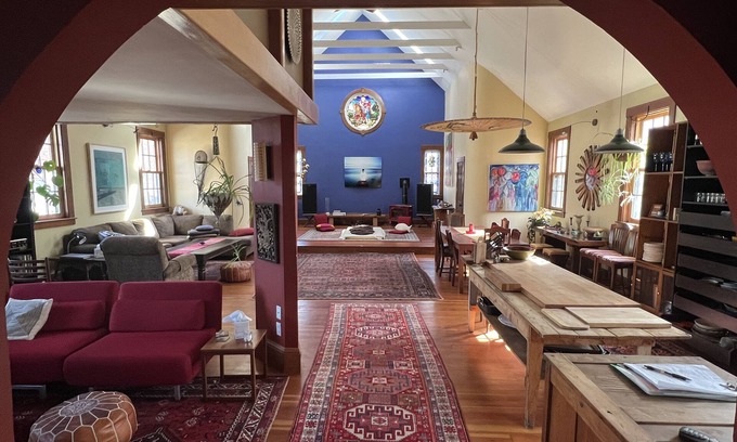 West Dummerston House | Renovated Church Sanctuary: Ski and Swim, Relax, Cook, Gather.