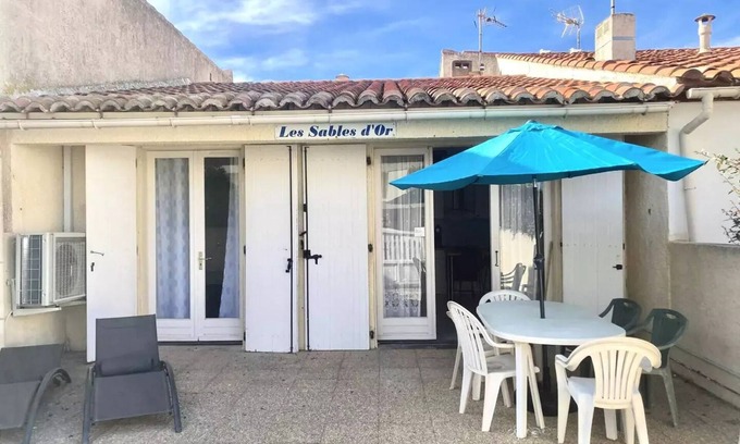 Port-la-Nouvelle Villa | Residence 1sdo73-port La Nouvelle - 50M PLAGE: PAINT HOUSE FEED air conditioned 6 CRUCHAGES with beautiful terrace