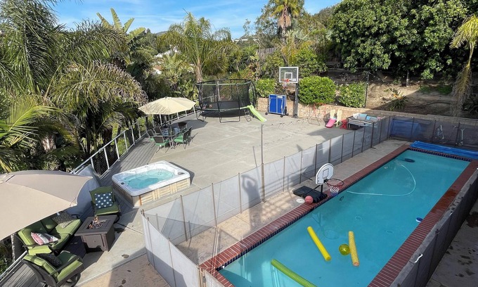 Allied Gardens House | Resort-Style Home for Families: Pool, Theater, Arcade, Hot Tub, Central location
