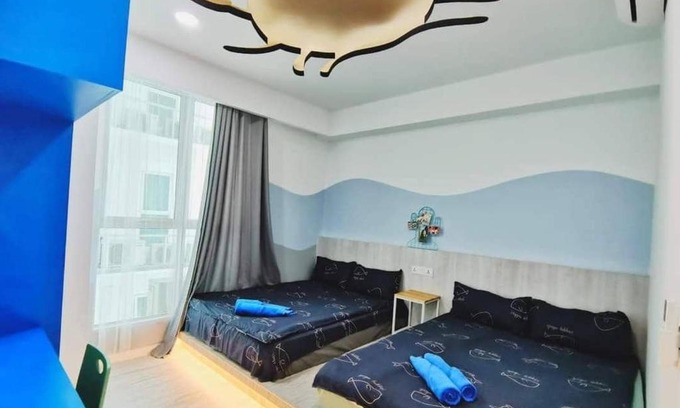 Kampung Sembulan Baru Apartment | reSTARY - Ocean, Sutera Avenue Infinity Pool - Imago Opposite - KK City- 4BR,12Pax 来沙旅 海洋主题公寓 - 无边际日落海景泳池 - Imago商场对面 - KK市中心 - 4房12人