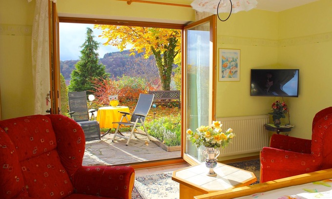 Bad Bocklet Apartment | Rhön vacation apartment (55sqm) on the first floor (handicapped accessible)