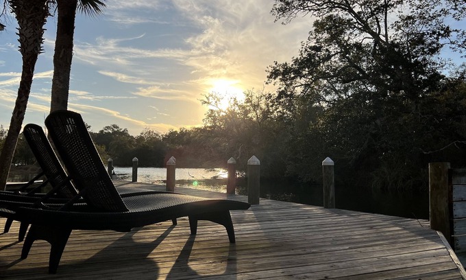 Foley House | Riverfront home by beach & sportsplexes - 2bed 1.5bath —Snowbirds welcome!