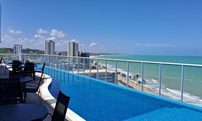 Maceio Apartment | Rn studio Premium AP 116, WI-FI, piscina, TV 43, 30m do mar