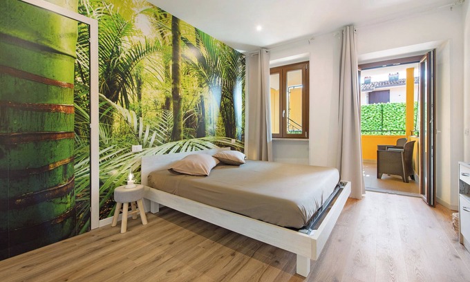 Gavardo Apartment | Room 'Camera Jungle' with Mountain View, Private Terrace and Wi-Fi