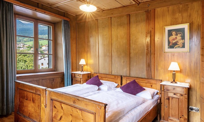 Sarntal Apartment | Room 'Hirschen Jakob' with Mountain View, Shared Terrace and Wi-Fi