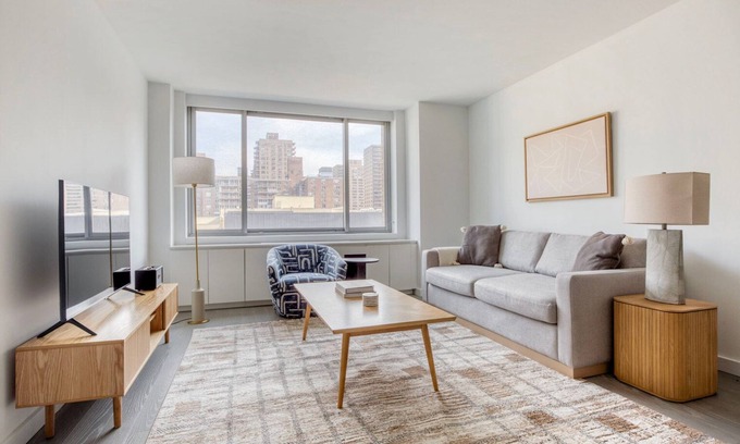 Lincoln Square Apartment | Roomy UWS 1BR w/Gym, W/D & Doorman, nr Lincoln Center, by Blueground