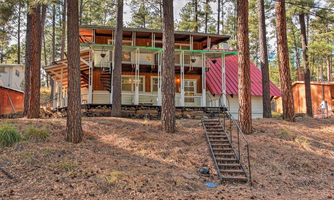 Ruidoso Cabin | Ruidoso Cabin w/Forest Views & Covered Porch