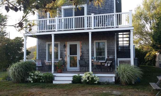 Little Compton House | Sakonnet Point. Quick walk to beach & harbor. View of Round Pond and Ocean.