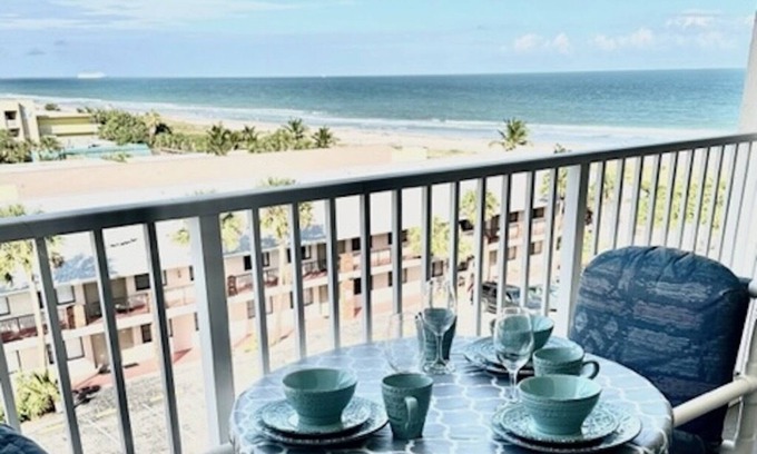 Cocoa Beach Condo | Sandcastles 2 Bedroom North facing balcony! 6th Floor ocean views! Superb!