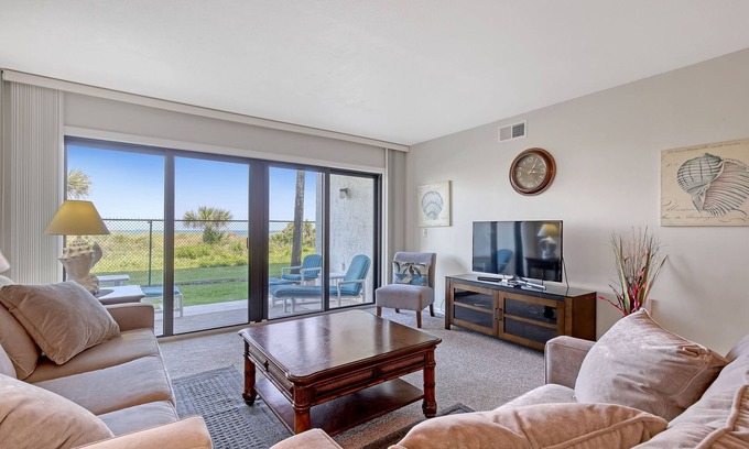 Cocoa Beach Condo | Sandcastles Ocean Front-1st floor!-50 Steps to the beach!