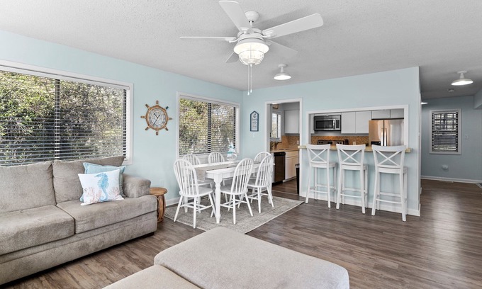 Caswell Beach Condo | Scenic Caswell Beach! 3 Mins to Beach & Pool. Clean + Conveniently Located