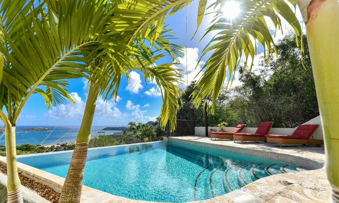Falmouth Harbour Cottage | Sea La Vie Luxury Villa with Panoramic View and Pool