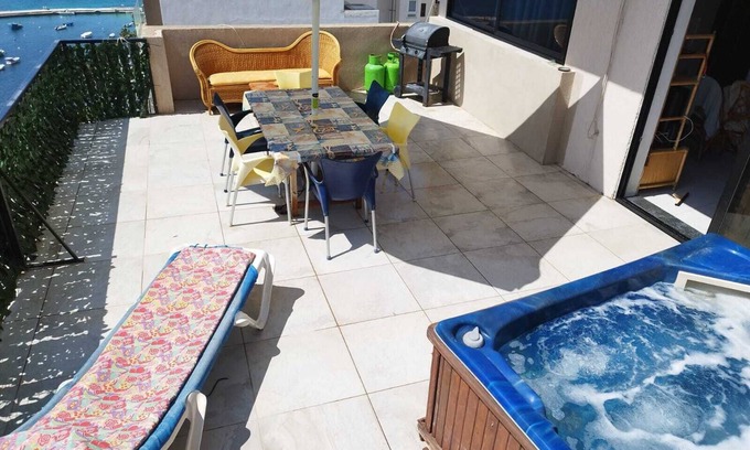 St. Paul's Bay Apartment | Sea view 2 bedroom penthouse with terrace