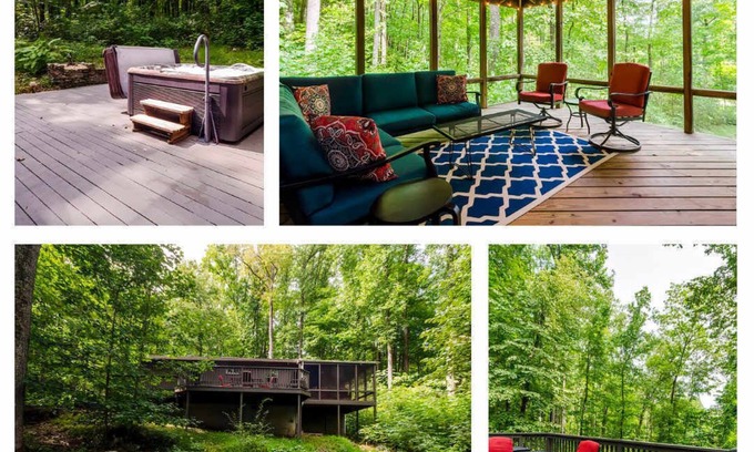 Berkeley Springs Cabin | Secluded Oasis w Hot Tub, Screened-in Porch, WiFi!