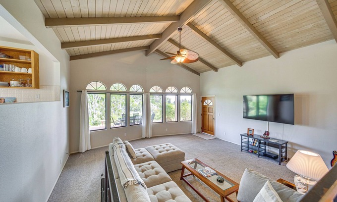 Kamuela House | Secluded Waimea Hideaway w/Lanai & Views!