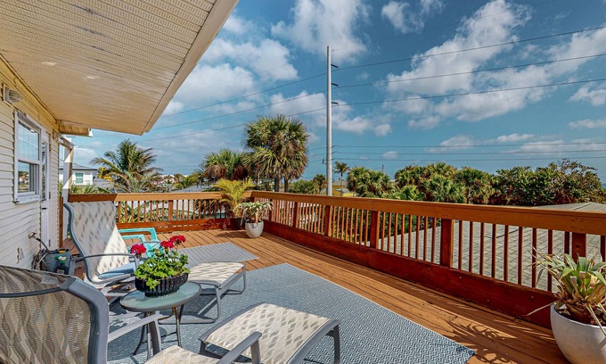 Melbourne Beach Condo | Second-floor coastal condo w/ocean views, balcony, WiFi, AC, steps to the beach
