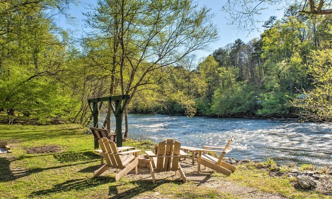 Ellijay Cabin | Serene Riverfront Escape in Ellijay, Georgia!