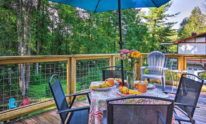 Hendersonville Cottage | Shaw Creek Cottage w/Fire Pit & Forest Views