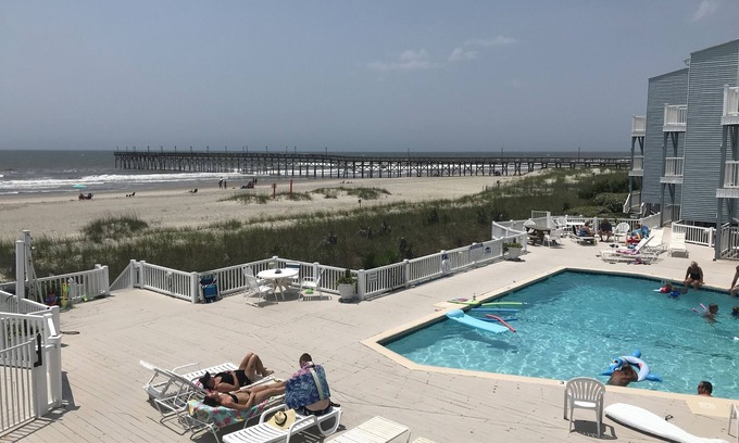 Ocean Isle Beach Condo | Shells In Your Pocket - Oceanfront Condo - Private Deck, Pool, Beach
