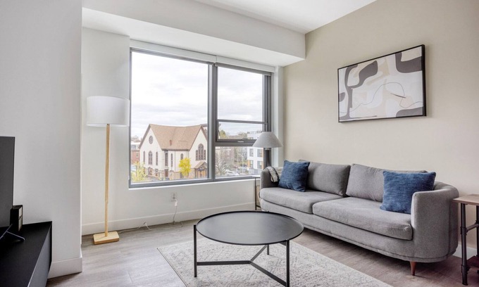 Central Square Apartment | Sleek Central Square 1BR w/Gym, W/D & Roof, near T, by Blueground