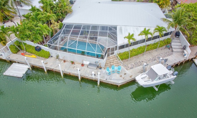 Marathon House | Sombrero Shores ~ Waterfront Oasis w/Pool, Hot Tub, 63' Dock & By The Beach