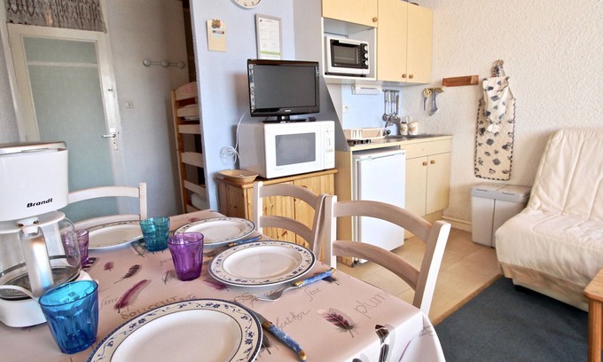 Chamrousse Apartment | South-facing studio with balcony, near slopes and shops