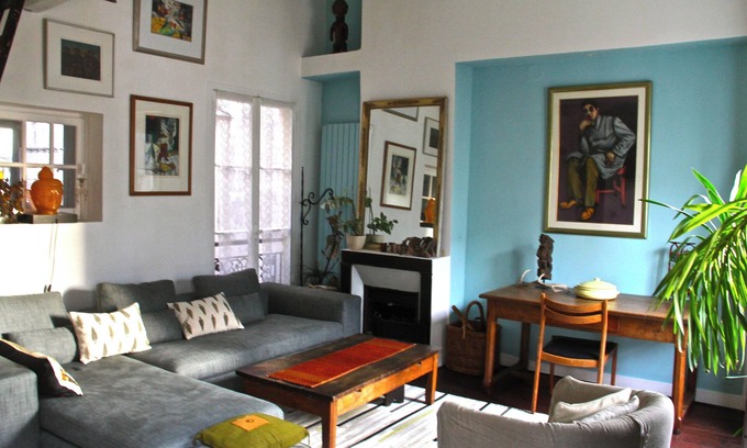 Quartier de la Folie-Mericourt Apartment | Space, light, calm, character . in the heart of Paris
