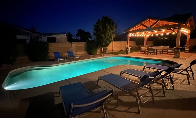 Stetson Hills State House | Spacious 5BR w/Pool, Spa, Putting Green, 2 King Suites + Golf Nearby