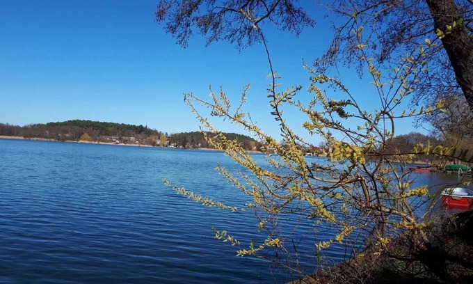 Lychen Apartment | Spacious apartment with lake view and lake access, own boat