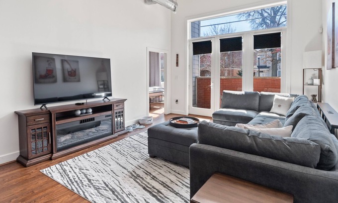 East Market District Condo | Spacious Condo in Center of NULU with Free, Gated, Secure Parking and Entrance