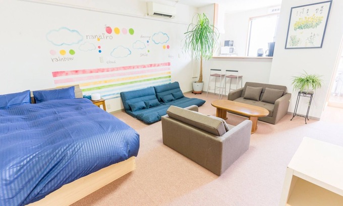 Yamagata Apartment | Spacious studio apartment in the city center Maximum 6 people 1 Qsize bed 4 sofa beds/Yamagata Yamagata