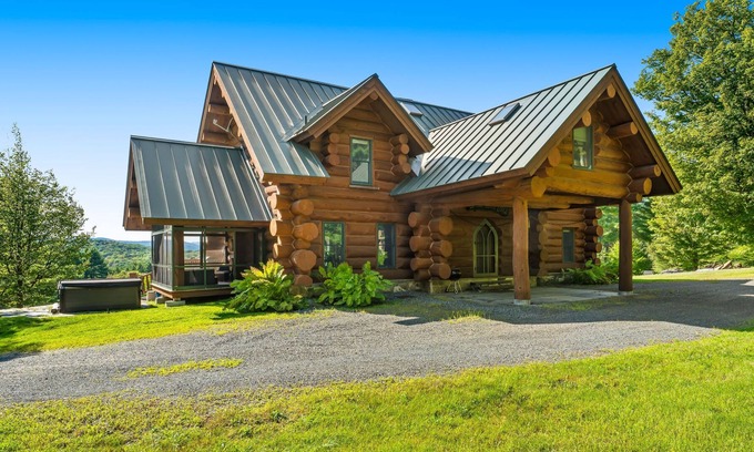 Hartland Four Corners House | Spruce Moose | Log Manor on 65 private acres