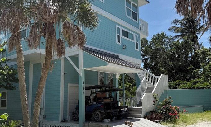 Jose's Hideaway House | Steps from the beach! Spacious island retreat with pool, grill, and space for 12