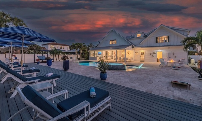 Connors House | Steps to Vanderbilt Beach, Sleeps 13, Resort-Style Backyard