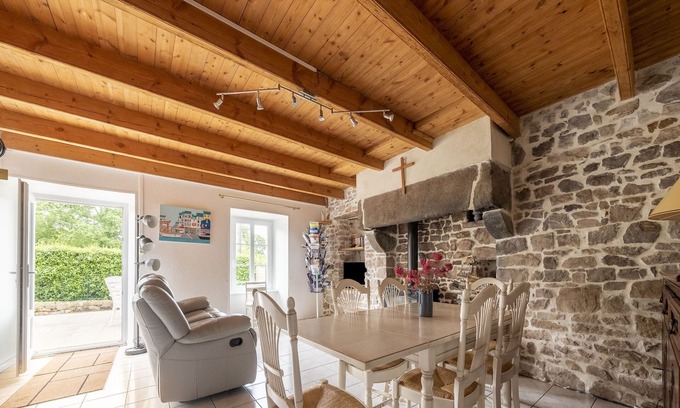 Saussey House | Stone-house cottage in Saussey with garden