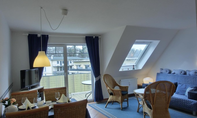 Graal Mueritz Apartment | Strandnahe Fewo für 4 + 1 Personen, mit Wlan