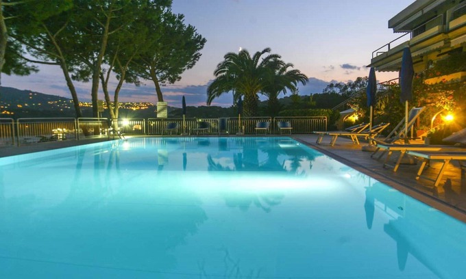 Porto Azzurro Apartment | Studio 4 with sea view pool in a panoramic position above the village of Porto Azzurro