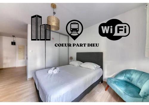 Part Dieu - Bir Hakeim Apartment | Studio Cosy Coeur Part Dieu