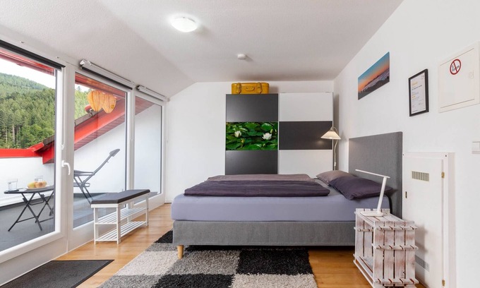 Bad Peterstal-Griesbach Apartment | Studio Apartment 'Spectacular View' with Mountain View, Terrace and Wi-Fi