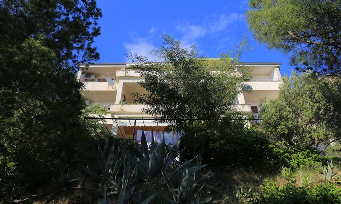 Brela Apartment | Studio flat with balcony and sea view Brela, Makarska (AS-19205-a)