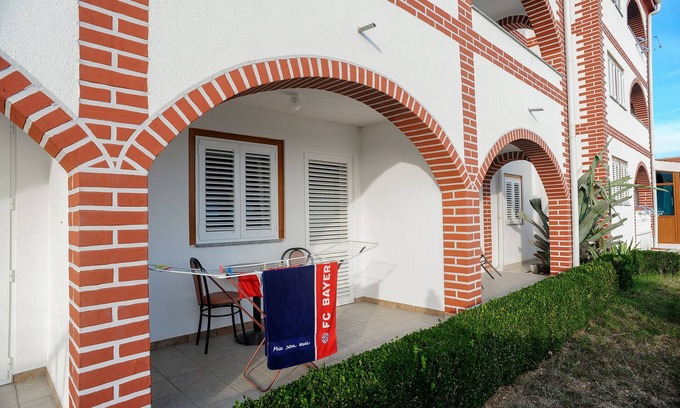 Caska Apartment | Studio flat with terrace and sea view Caska, Pag (AS-4109-a)