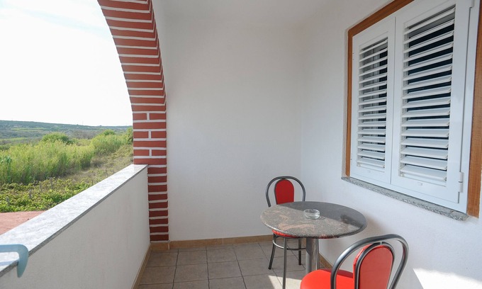 Caska Apartment | Studio flat with terrace and sea view Caska, Pag (AS-4109-c)