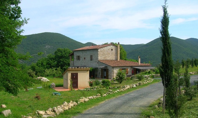 Castellina Marittima Apartment | Studio in farmhouse sea and hills view