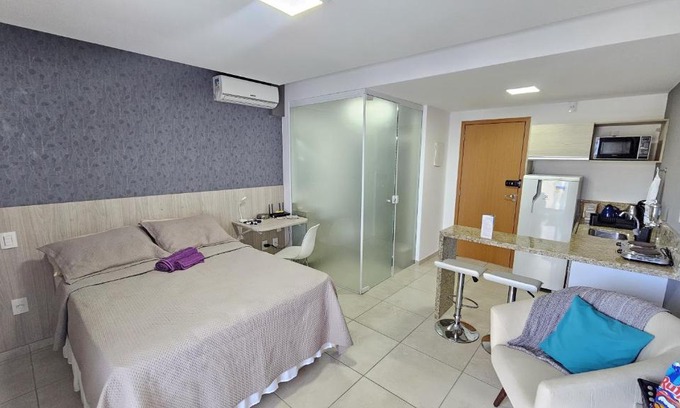 Teixeiras Apartment | Studio Life Essential com ar garagem wifi