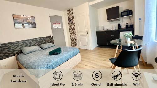 La Celle-sous-Gouzon Apartment | Studio Londres i cosy proche centre-ville I Châtellerault
